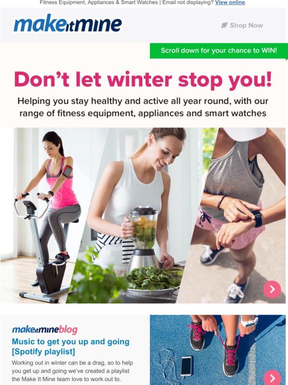 Don’t let winter stop you !