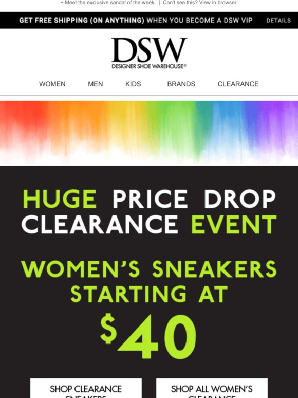 dsw clearance colors 2019