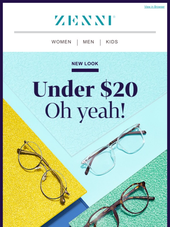 Zenni Seriously Stylish Frames Under 20 Milled