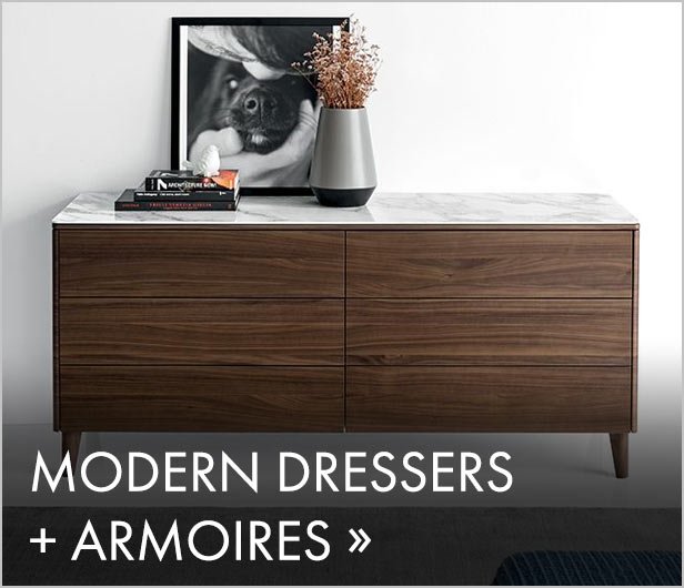 Modern Dressers + Armoires >>