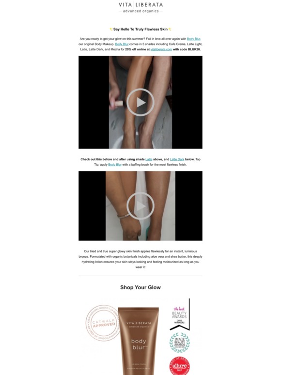 Vita Liberata Body Blur Leg and Body Makeup. Skin Perfecting Body  Foundation for Flawless Bronze Easy Application Radiant Glow Evens Skin  Tone New Packaging Medium