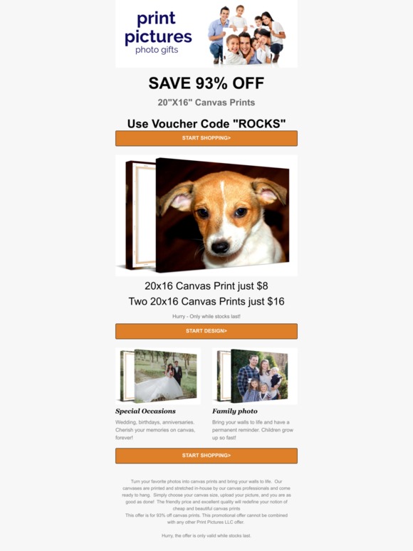 Are we really giving Away CANVAS PRINTS?