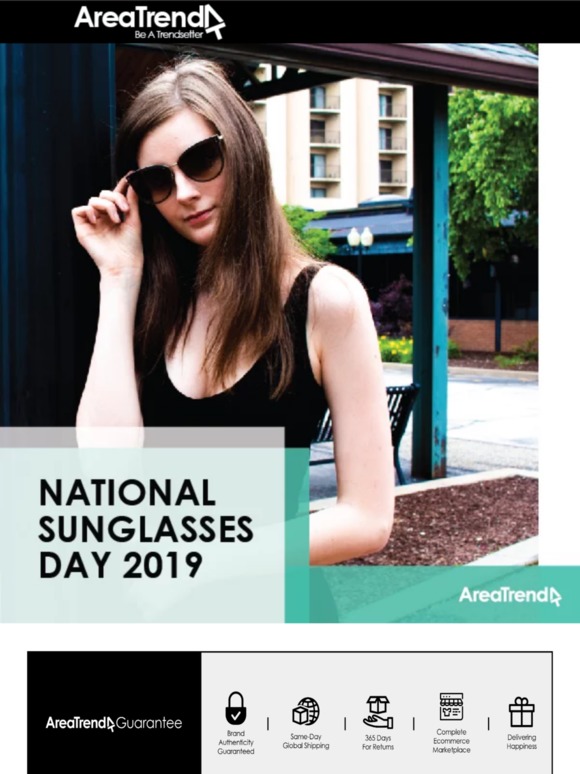 Nations Sunglasses Day is this Thursday! Check out our Blog Post!!