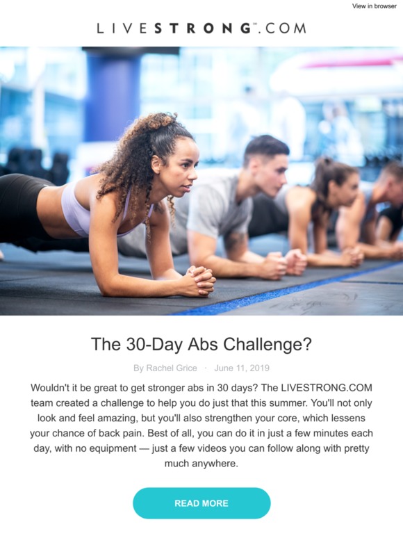 Introducing the 30Day Abs Challenge The Science of Amazing Abs Milled