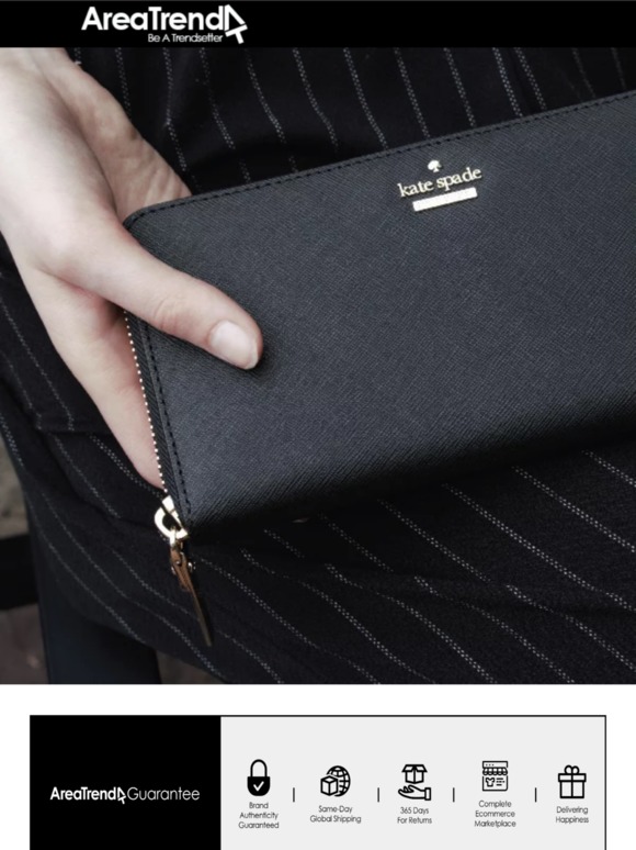 Classic Black, Kate Spade | Perfect for a night out, or simply an everyday wallet!