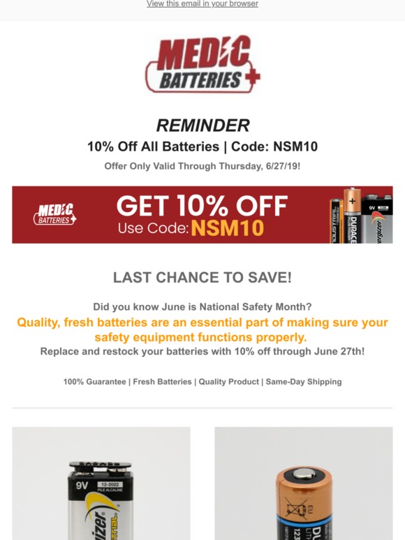 Reminder - It's Your Last Chance to Save 10%