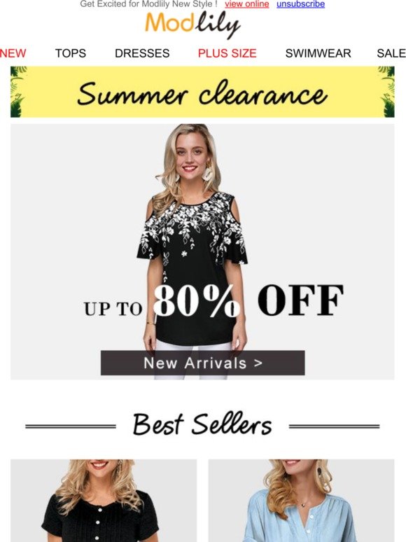 Modlily.com: Summer Clearance: UP TO 80 ...
