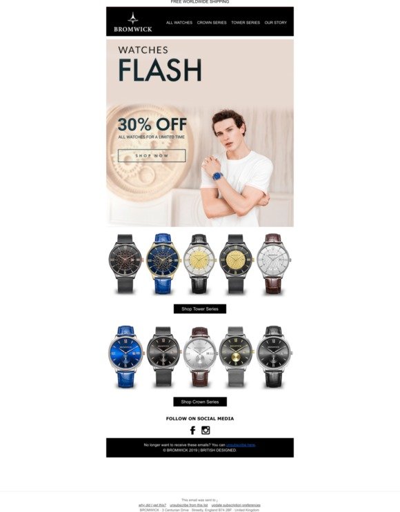 ⚡ 30% Off All Watches!