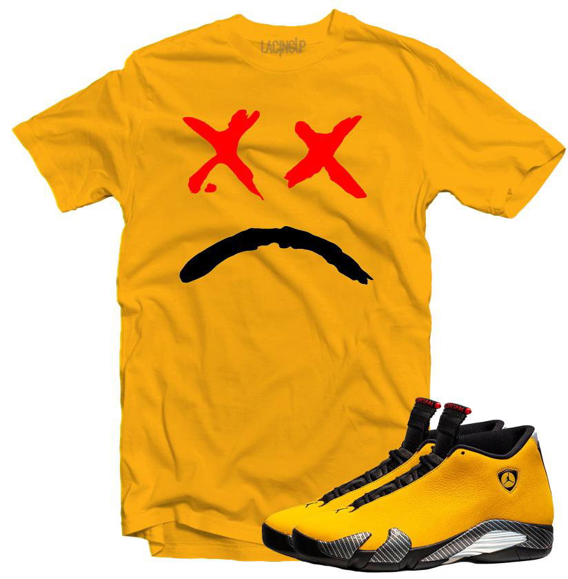 jordan 14 yellow shirt