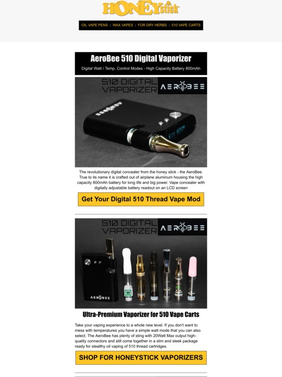 VPR Brands, LP AeroBee Digital Conceal Vape MOD for 510