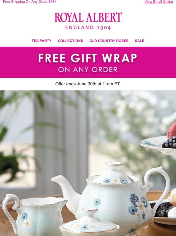 Enjoy Free Gift Wrap on ANY order
