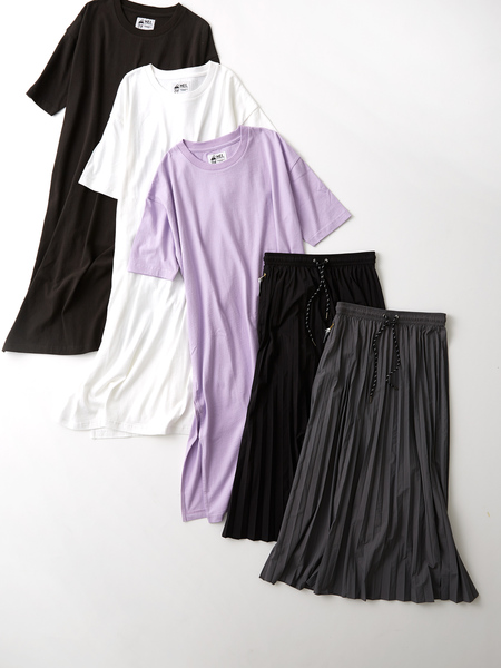 Plst オンラインストア 予約受付中 アウトドアブランド Mei のワンピース プリーツスカート More Sale開催中 Milled