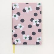 Polka Dot Floral Large Hardback Notebook