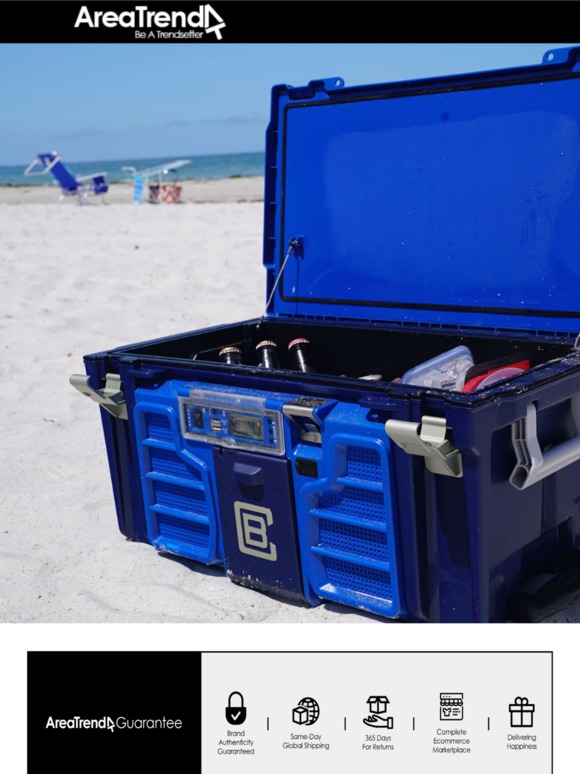 Independence Day is right around the corner! Prepare for cookouts, picnics, and get-together's with the CoolBox entertainment cooler! Speakers, phone chargers, bottle opener, and so much more included in this one-of-a-kind cooler.