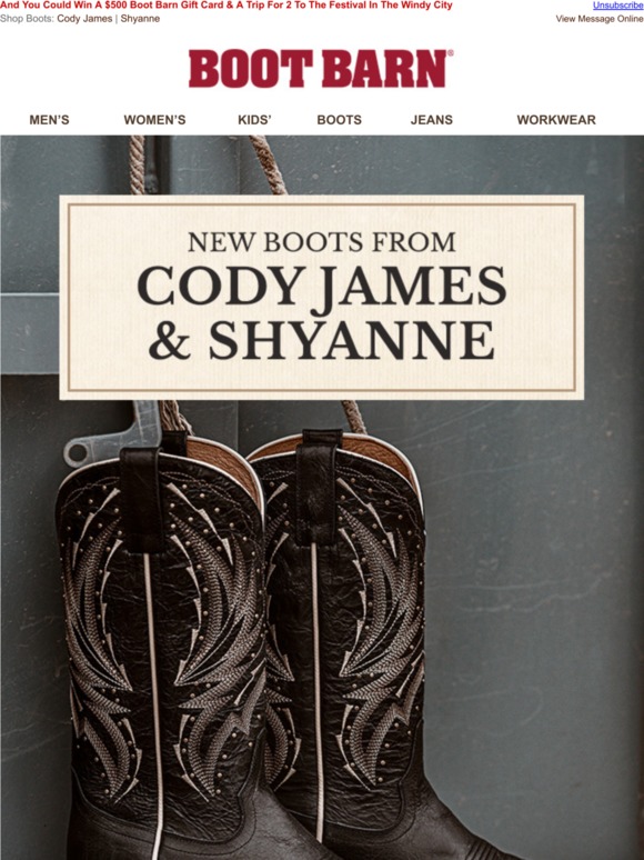 Bootbarn Com The Newest Boots From Cody James Shyanne Milled