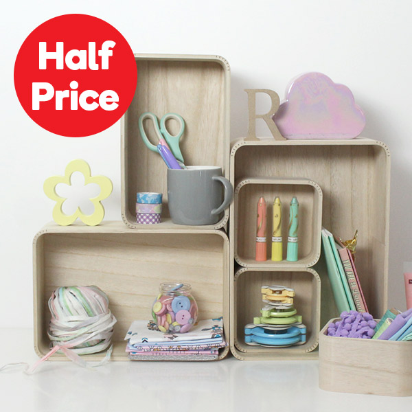 Hobbycraft Half Price Wooden Storage, 25 Off Really Useful Boxes