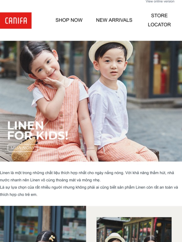 Trang phục Linen mát dịu cho bé yêu 💦