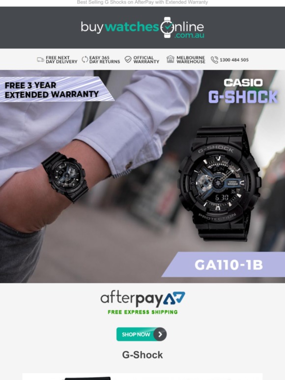 gshock afterpay