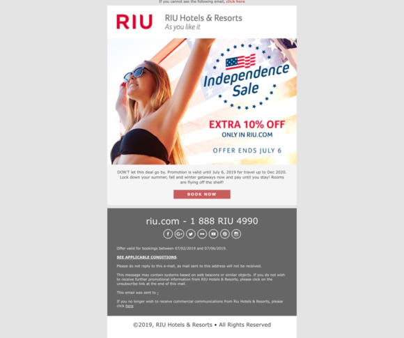 Riu Hotels Resorts Email Newsletters Shop Sales Discounts And Coupon Codes Page 3