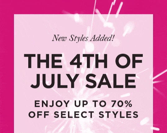 Cue The Fireworks! Our 4th Of July Sale 
