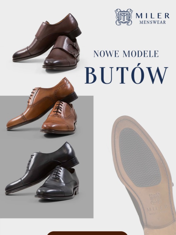 100zł taniej - Start sprzedaży nowych butów MILER Menswear tylko przez 7 dni >>
