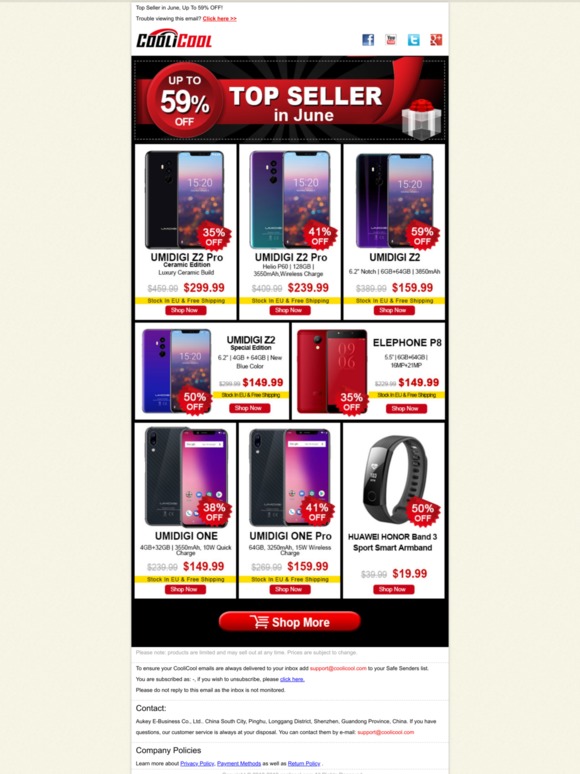 Top Seller in June, Up To 59% OFF!