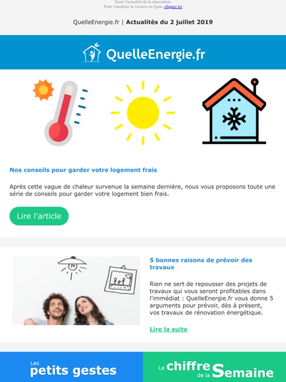 Canicule - Rénover sa maison - Etude Franfinance