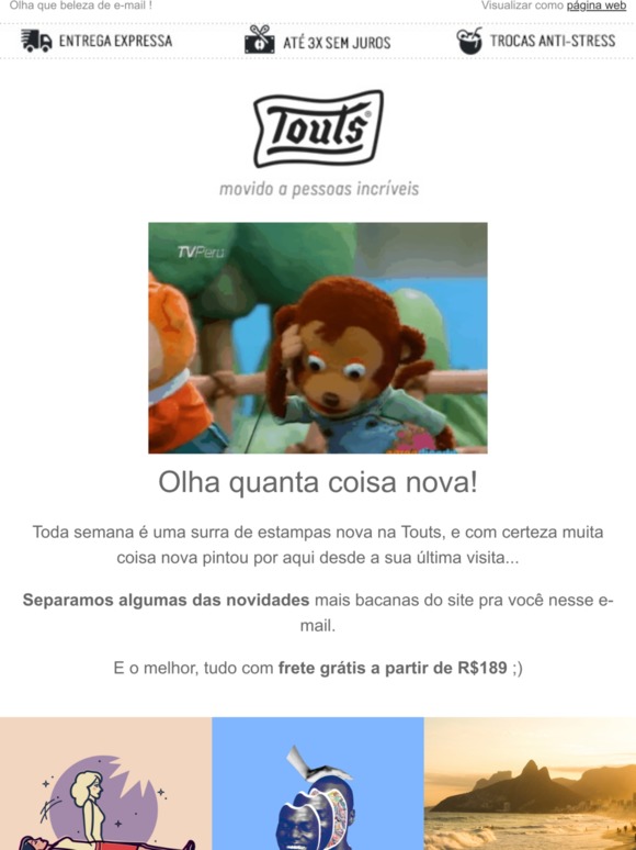 Mês novo, arte nova! E com frete grátis em todo o site :)