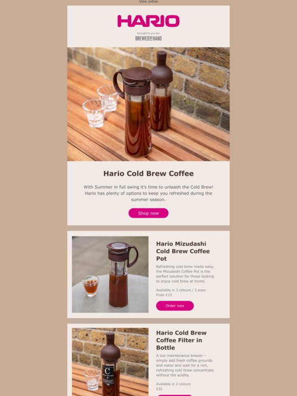 Hario: Make refreshing Cold Brew Coffee with Hario ❄