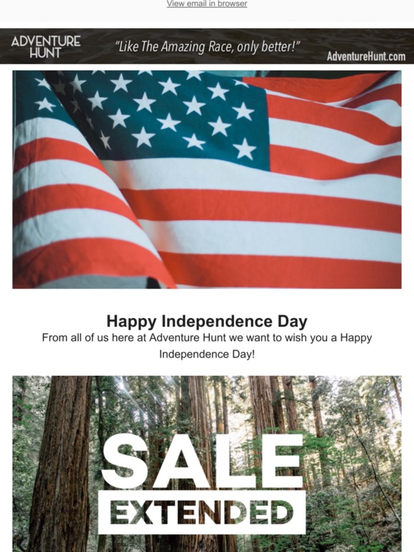 Happy Fourth of July From Us to You 🇺🇸 25% Off Sale EXTENDED to Sunday!