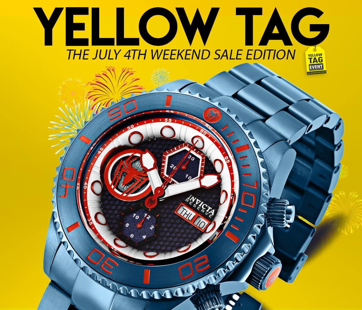 invicta yellow tag
