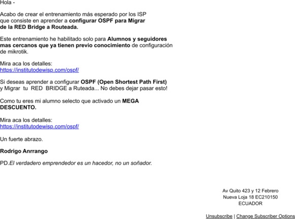 -🔥 Pre-Lanzamiento del Curso OSPF para Migrar de tu RED Bridge a Ruteada.🔥