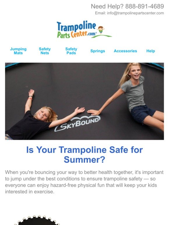 Reminder: Inspect Your Trampoline for Safety