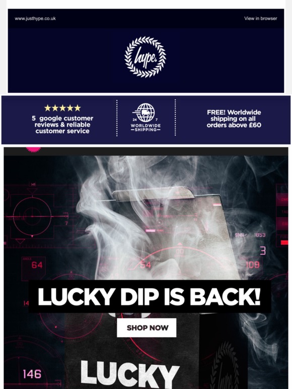 Hype Lucky Dip is back! For a limited time only! Milled