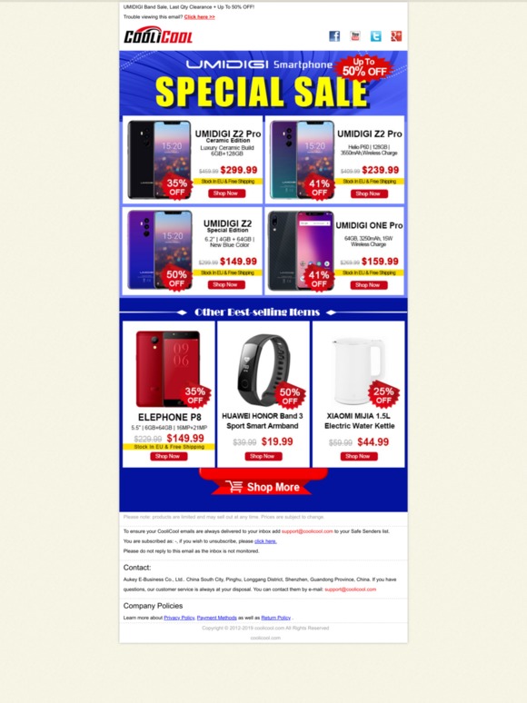 UMIDIGI Band Sale, Last Qty Clearance + Up To 50% OFF!