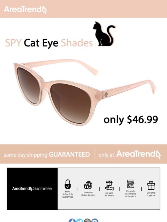 SPY Cat-Eye Shades $46!