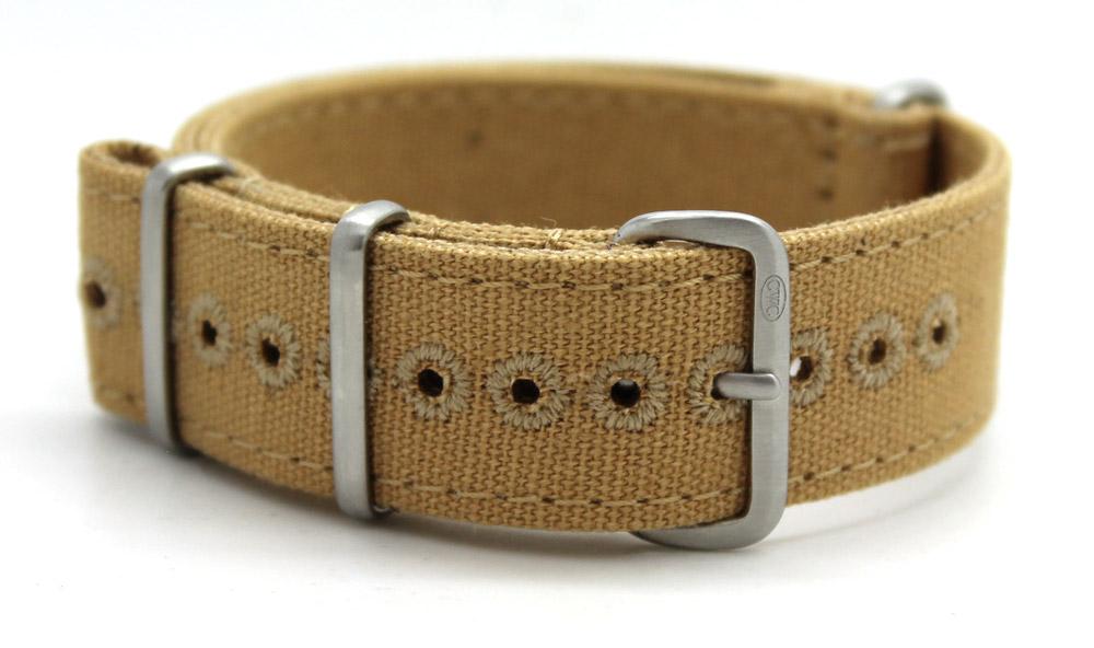 Cwc CWC VINTAGE STYLE CANVAS NATO STRAP Milled