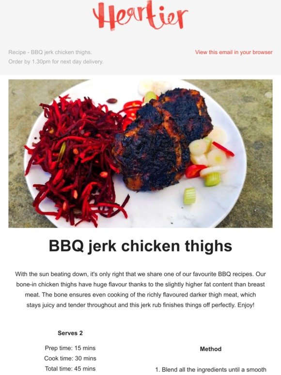 A BBQ recipe, perfect for the sunshine