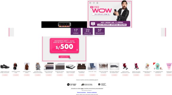 ⏳ ¡Ya llega Cyber WOW! Sorteamos S/500 para tus compras online