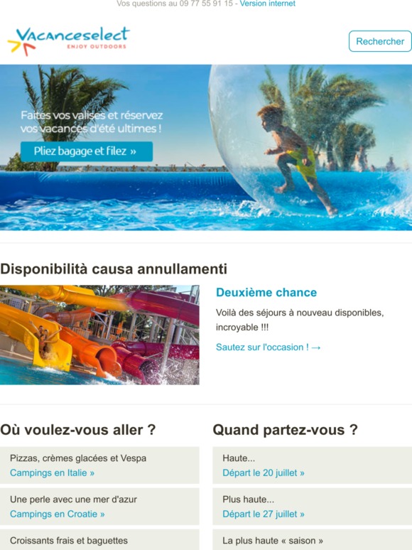 C'est le moment de faire vos valises