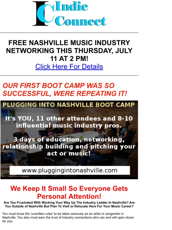 3 Ways To Effectively Plug Into The Nashville Music Industry