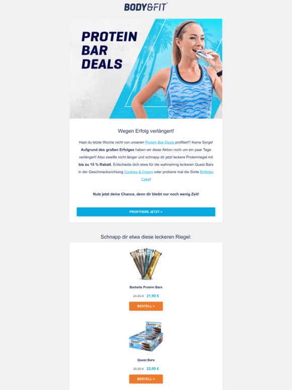 VERLÄNGERT - Protein Bar Deals