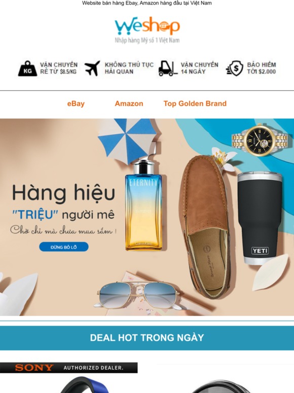 Deal này ở đâu thế - Cực hot từ Ebay, Amazon Mỹ chứ đâu