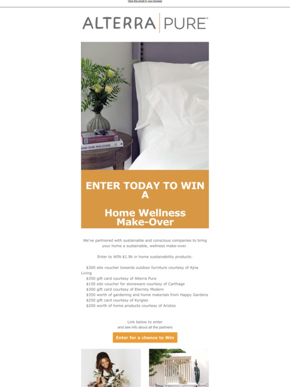 Home Wellness Giveaway - Win $1.9k in sustainable home products
