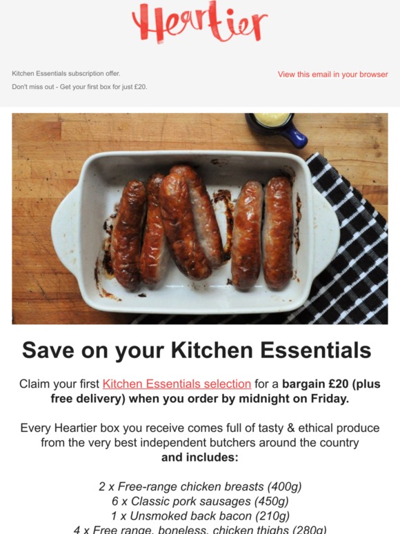Don't miss out - our Kitchen Essentials offer ends this week