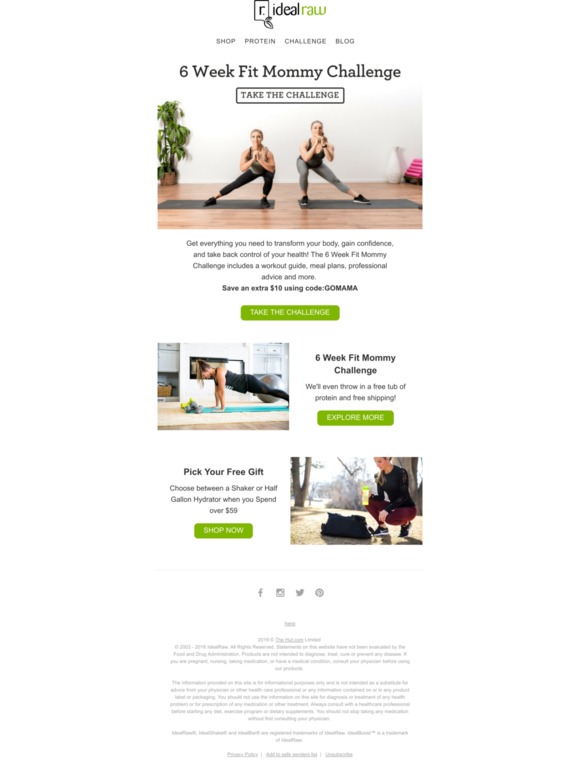 Save an extra $10 off the 6 week Mommy Challenge 🏃♀️ 😃