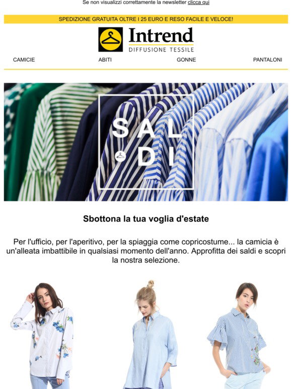 Intrend: SALDI: la camicia perfetta | Milled
