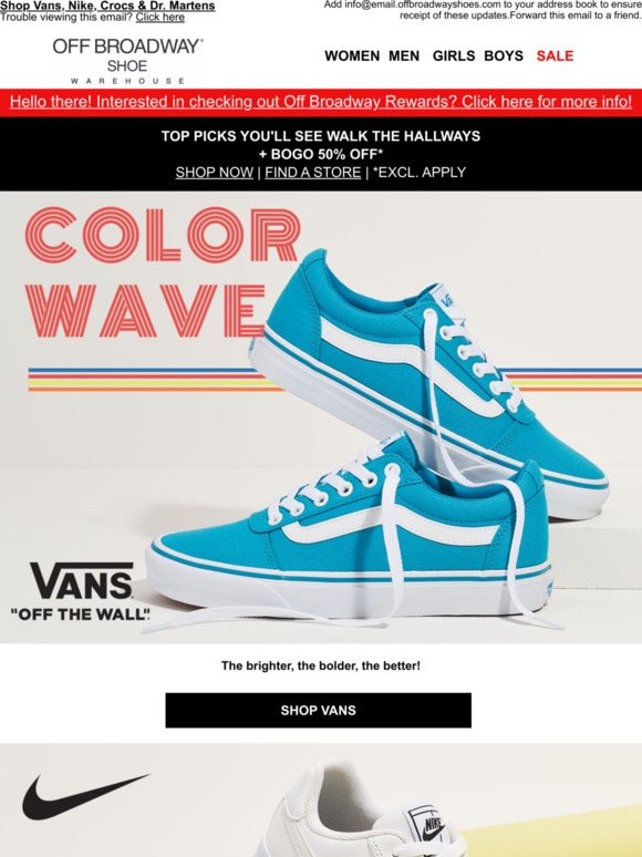 vans off broadway