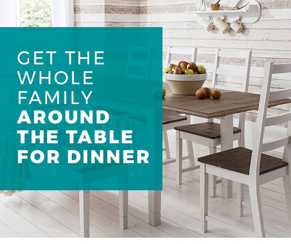 Home Annika Dining Table and Benches in Silk Grey and Natural Pine Noa