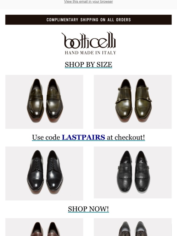 DONT MISS OUT - ALL SHOES $198 - LIMITED SIZES